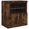 vidaXL Sideboard with LED Lights Smoked Oak 181.5x37x67 cm
