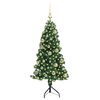 vidaXL Corner Artificial Christmas Tree Green 120 cm PVC and Metal