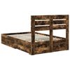 vidaXL Bed Frame with Drawer with Headboard Manual Engineered Wood