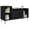 vidaXL TV Cabinet Black Oak 100 x 35 x 55 cm Engineered Wood