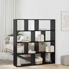 vidaXL Book Cabinet Black Oak 132 x 29 x 141.5 cm Engineered Wood