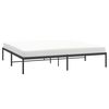 vidaXL Metal Bed Frame without Mattress Black 180x200cm