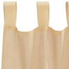 vidaXL Voile Curtains with Loops 2 pcs Sand 140x260 cm