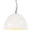 vidaXL Industrial Vintage Hanging Lamp 25 W White Round 31 cm E27