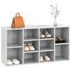 vidaXL Shoe Bench Concrete Grey 103x30x55 cm Engineered Wood