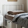 vidaXL Metal Headboard White 107 cm