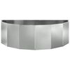 vidaXL Planter Silver 120 x 60 x 35 cm Galvanised Steel