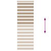 vidaXL Zebra Blind Sand Brown 85x230 cm Fabric Width 80.9 cm Polyester