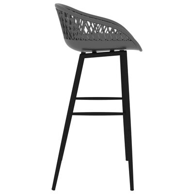 vidaXL Bar Chairs 4 pcs Grey
