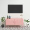vidaXL TV Cabinet Pink 105x35x50 cm Steel