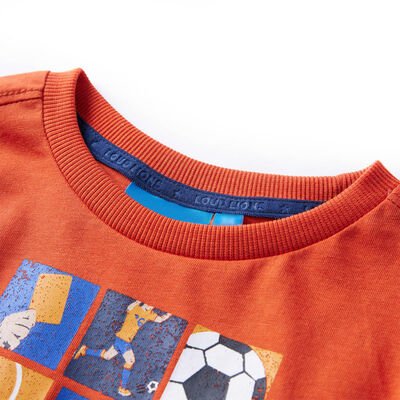 Kids' T-shirt with Long Sleeves Orange 92
