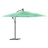 vidaXL Garden Parasol with Steel Pole Green 269x269x235 cm