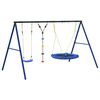 vidaXL Outdoor Swing Set with Swing, Disc Swing, Saucer Swing