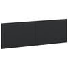 vidaXL Wall-Mounted Headboard ARNHEM Black Engineered Wood