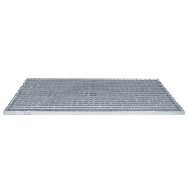 vidaXL Grating Silver 100 x 60 x 2 cm Hot-Dip Galvanised Steel