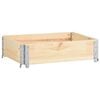 vidaXL Pallet Collar 60x80 cm Solid Pine Wood