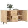 vidaXL Sideboard Sonoma Oak 100x36x60 cm Engineered Wood