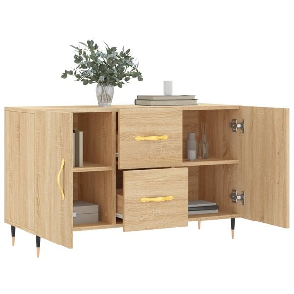 vidaXL Sideboard Sonoma Oak 100x36x60 cm Engineered Wood