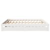vidaXL Bed Frame with Drawers without Mattress White 180x200 cm Super King