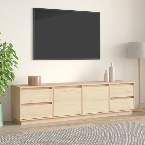 vidaXL TV Cabinet 176x37x47.5 cm Solid Wood Pine