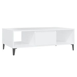 vidaXL Coffee Table White 103.5x60x35 cm Engineered Wood