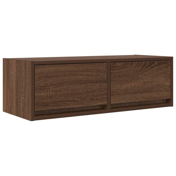 vidaXL TV Cabinet Brown Oak 80x31x25.5 cm Engineered Wood
