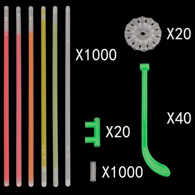 1000 pcs Multi-colour Glow Light Sticks with Different Connectors
