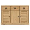 vidaXL Sideboard with Drawers VIGO 113x40x75 cm Solid Wood Pine