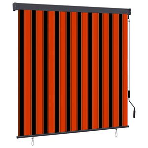 vidaXL Roller Blind Orange and Brown 180 x 250 cm Fabric and Aluminum