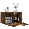 vidaXL Wall Cabinet Smoked Oak 60x36.5x35 cm Engineered Wood