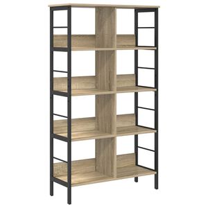 vidaXL Bookshelf 8-Tier 82 x 32 x 144.5 cm Engineered Wood Sonoma Oak