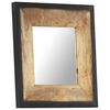 vidaXL Mirror 50x50 cm Solid Mango Wood