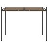 vidaXL Gazebo with Retractable Roof 300x300x233 cm Taupe