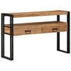 vidaXL Console Table Brown 120 x 33 x 75 cm Solid Acacia Wood