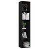vidaXL Book Cabinet High Gloss Black 40x30x189 cm Engineered Wood