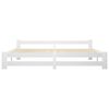 vidaXL Bed Frame without Mattress White Solid Wood 200x200 cm