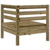 vidaXL Garden Sofa Corner Impregnated Wood Pine