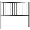 vidaXL Metal Replace Headboard Black 100 cm
