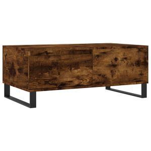 vidaXL Coffee Table Smoked Oak 90x50x36.5 cm Engineered Wood