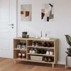vidaXL Shoe Cabinet Sonoma Oak 102x36x60 cm Engineered Wood