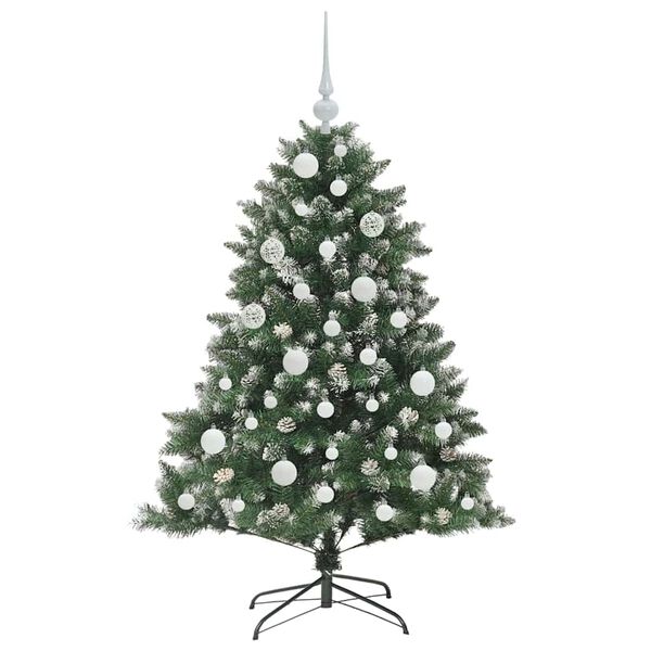 vidaXL Artificial Christmas Tree with 150 LEDs with Stand Green 120 cm