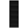vidaXL Bookshelf Black Oak 60 x 24 x 176 cm Engineered Wood