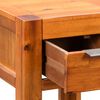 vidaXL End Table Solid Acacia Wood 30x30x70 cm