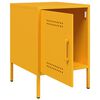 vidaXL Bedside Cabinets 2 pcs Mustard Yellow 36x39x50.5 cm Steel