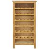 vidaXL Wine Cabinet 56x32x110 cm Solid Oak Wood
