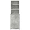 vidaXL Bedside Cabinet Concrete Grey 39x35x125 cm Engineered Wood