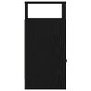 vidaXL Bedside Cabinets 2 pcs with Drawer Black 25x31x66 cm