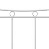 vidaXL Bed Frame without Mattress White Metal 160x200 cm