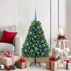 vidaXL Artificial Christmas Tree with Stand Green 120 cm PVC and Metal