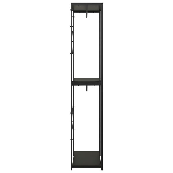 vidaXL Wardrobe Black 60x40x213 cm Metal and Engineered Wood